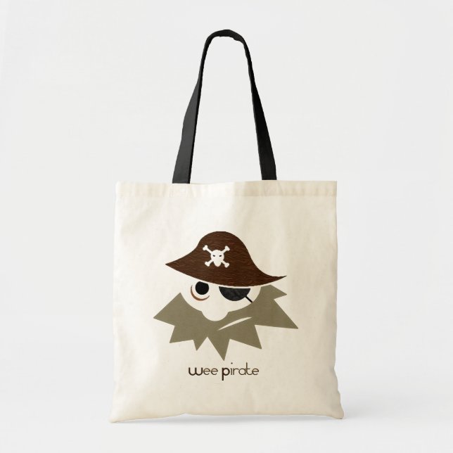 Tote Bag Wee Pirate CUTE Diaper ou Fourre-tout (Devant)