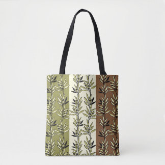 Tote Bag Weeds et rayures Fourre-tout