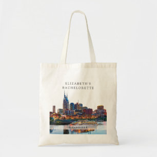 Tote Bag Week-end de célibataire aquarelle à Nashville