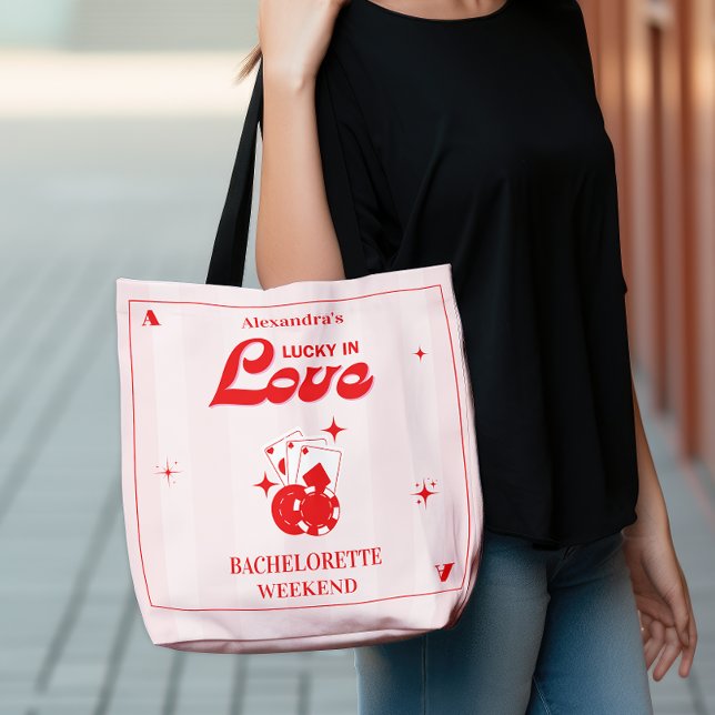 Tote Bag Week-end de célibataire de Lucky In Love (Créateur téléchargé)