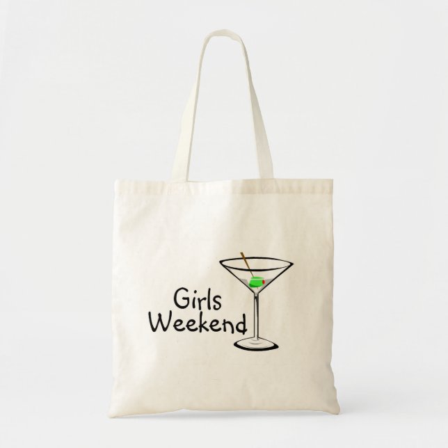 Tote Bag Week-end de filles (Martini 2) (Devant)