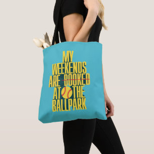 Tote Bag Week-end de softball amusant au stade de sports
