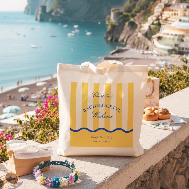 Tote Bag Week-end moderne de jeune fille au soleil avant un (Créateur téléchargé)