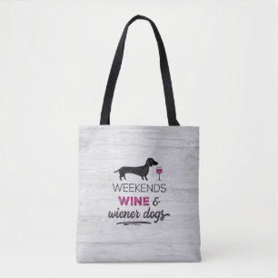 Tote Bag Week-ends Chiens de vin et de Wiener