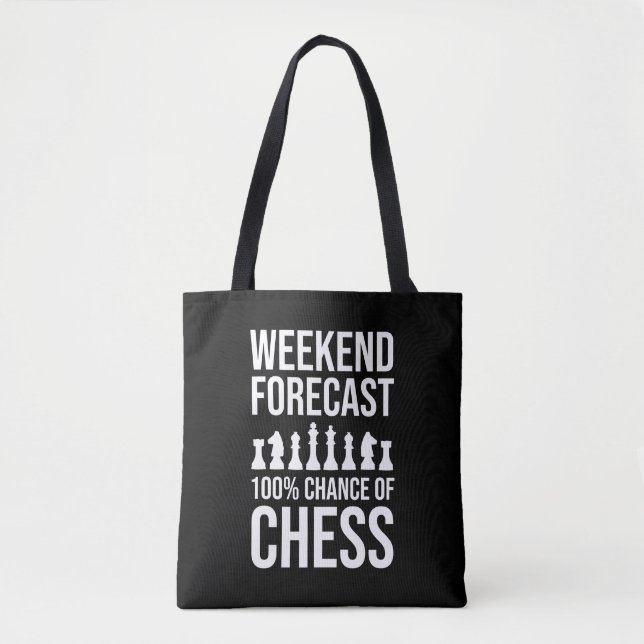 Tote Bag Weekend Forecast - 100% Chance of Chess (Devant)