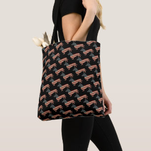 Tote Bag Weenie Le Peuple Dachshund 4 juillet