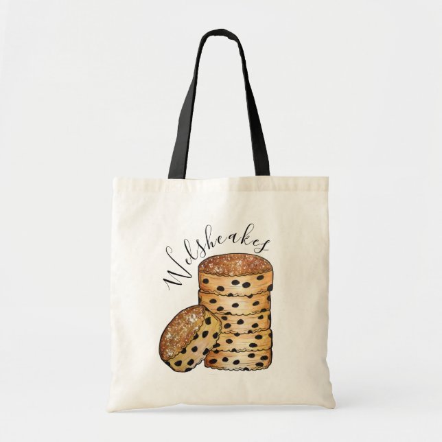 Tote Bag Welshcakes Welshcakes Bakestones UK British Food (Devant)