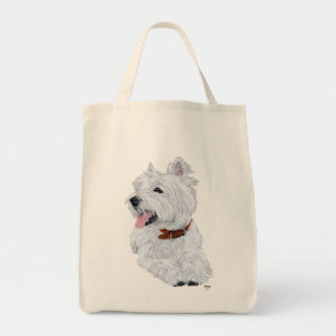 Tote Bag West Highland White Terrier joyeux