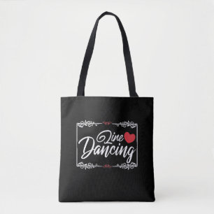 Tote Bag Western Line Dancing Love Country Line Dancer