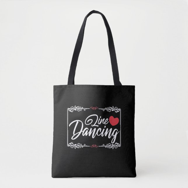 Tote Bag Western Line Dancing Love Country Line Dancer (Devant)