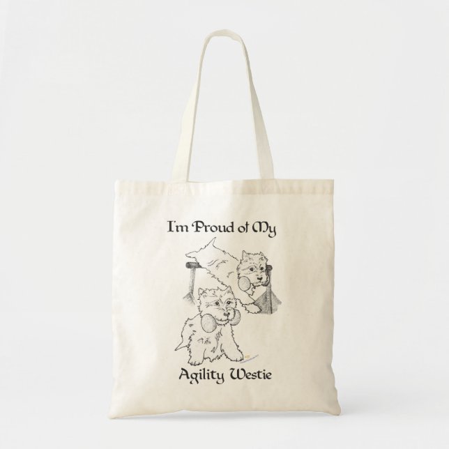 Tote Bag Westie Agilité (Devant)