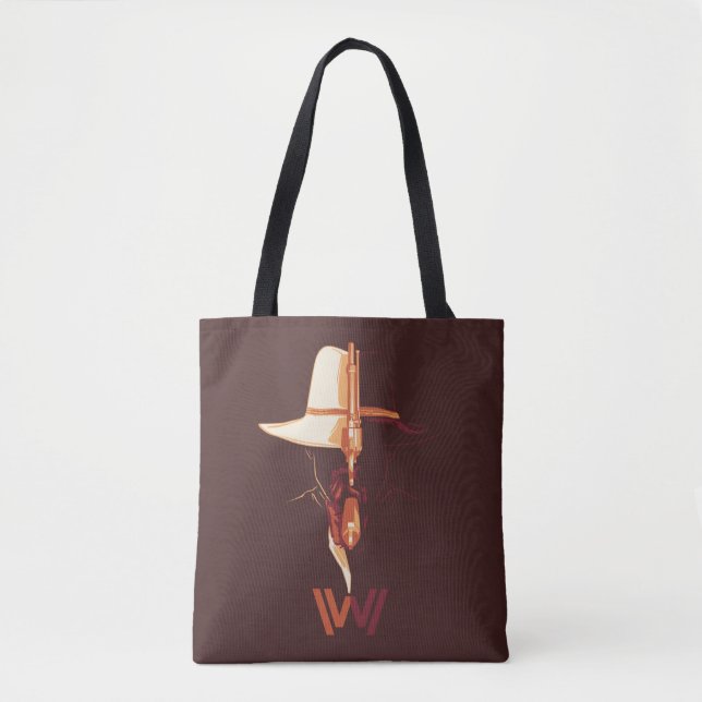 Tote Bag Westworld | Casquette blanc Casquette noir scintil (Devant)