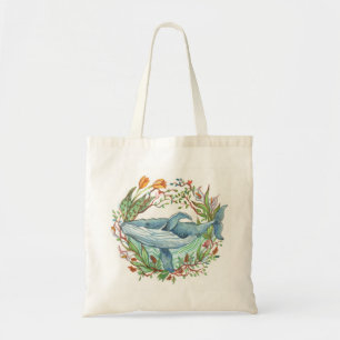 Tote Bag Whale Garden