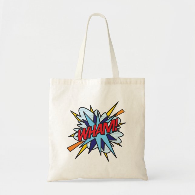 Tote Bag WHAM Bande dessinée rétro Fun Pop Art (Devant)