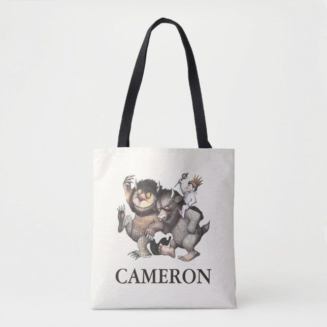 Tote Bag Where the Wild Things Are | Add Your Name (Devant)