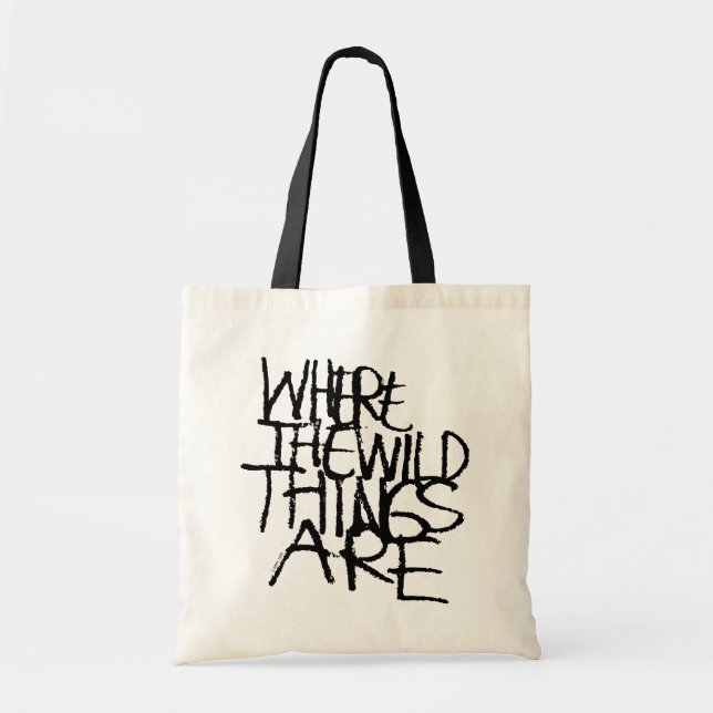 Tote Bag Where the Wild Things Are | Manuscrite (Devant)