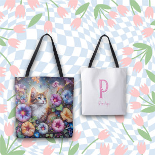 Tote Bag Whimschat Matin Glory Garden Monogramme