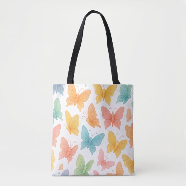 Tote Bag "Whimsical Butterflies" Tote (Devant)