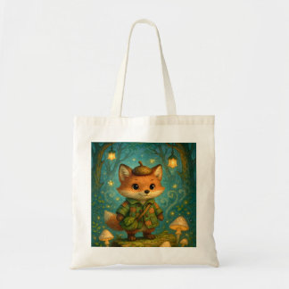 Tote Bag Whimsical Fox Explorer Art