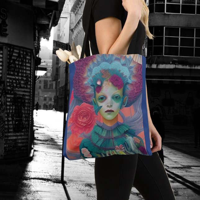 Tote Bag Whimsical Girls Face Nymph Fairy sorch Magique (Créateur téléchargé)