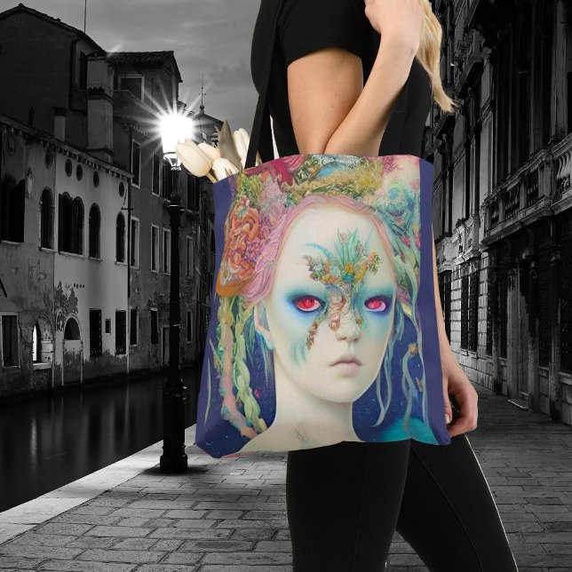 Tote Bag Whimsical Girls Face Nymph Fairy sorch Magique (Créateur téléchargé)