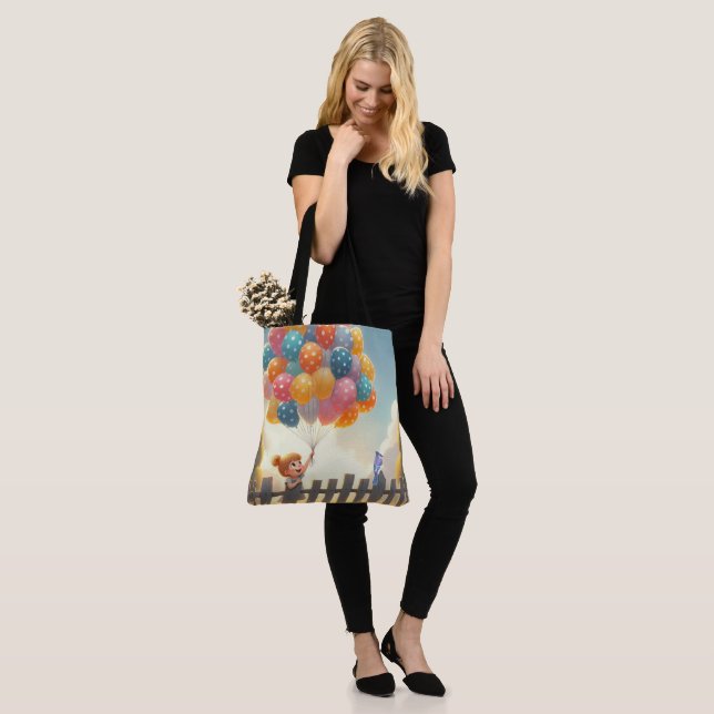 Tote Bag Whimsical/mignon ballon art (Sur le modèle)