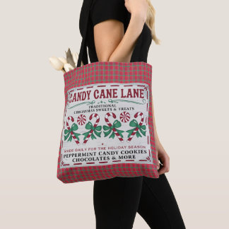 Tote Bag Whimsical Vintage Christmas