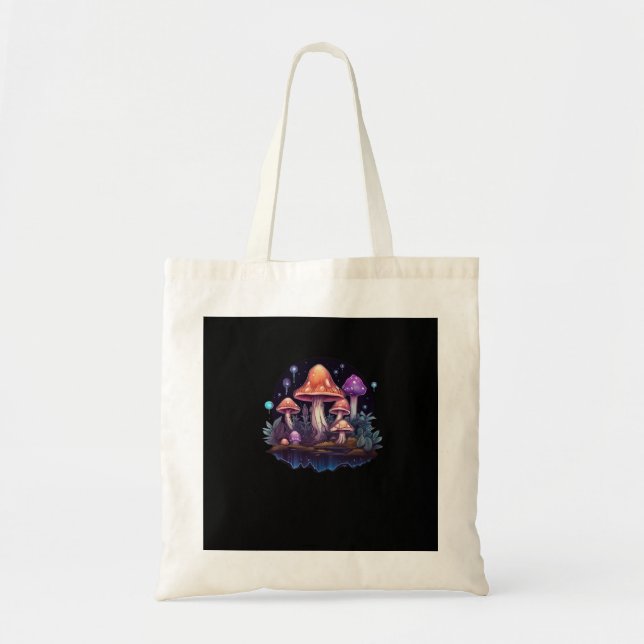 Tote Bag Whimsigoth Champignons Et Cristaux (Devant)