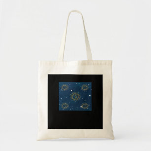 Tote Bag Whimsigoth Night Sky Sun Moon Witchy Classic Desig