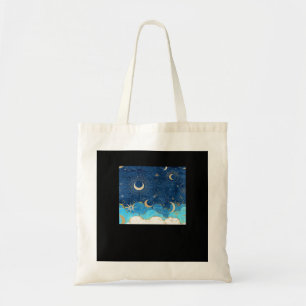 Tote Bag Whimsigoth Nuages Sun Moon Witchy Classic