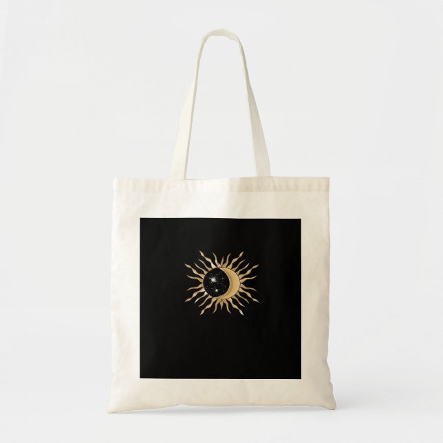 Tote Bag Whimsigoth Sun Moon Space Classic (Devant)