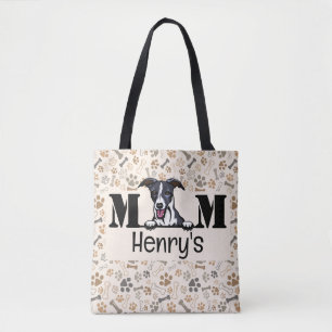 Tote Bag Whippet Peeking Personnalisé Maman