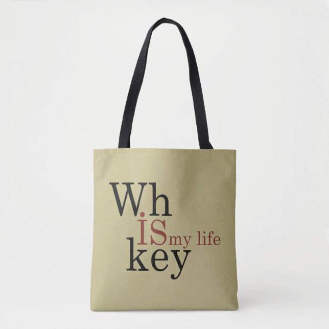 Tote Bag Whiskey cite d'amusants propos d'alcool (Devant)