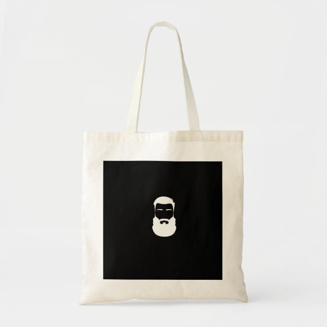 Tote Bag White Beard Budget Fourre-tout (Devant)