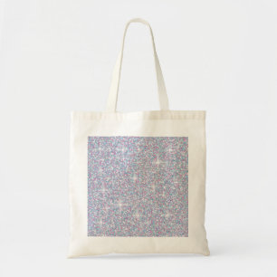 Tote Bag White iridescent brillant