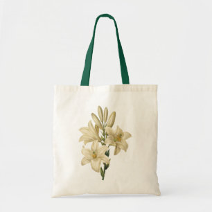 Tote Bag white lily(Lilium candidum) by Redouté