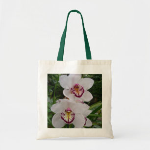 Tote Bag White Orchids Beautiful Tropical Flowers