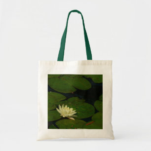 Tote Bag White Waterlily I Peaceful