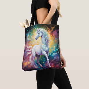 Tote Bag White Wonder : La licorne blanche spectrale
