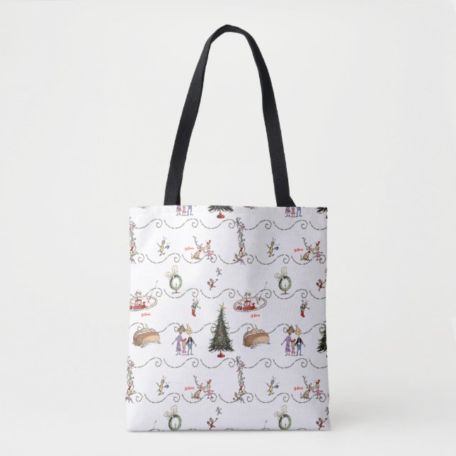 Tote Bag Whoville Christmas Garland Celebration (Devant)