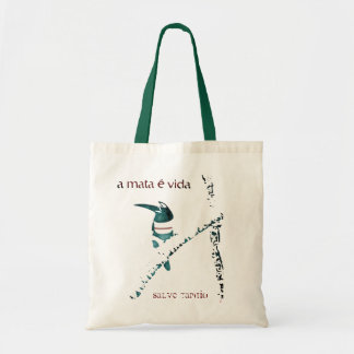 Tote Bag Whte a affiché le toucan