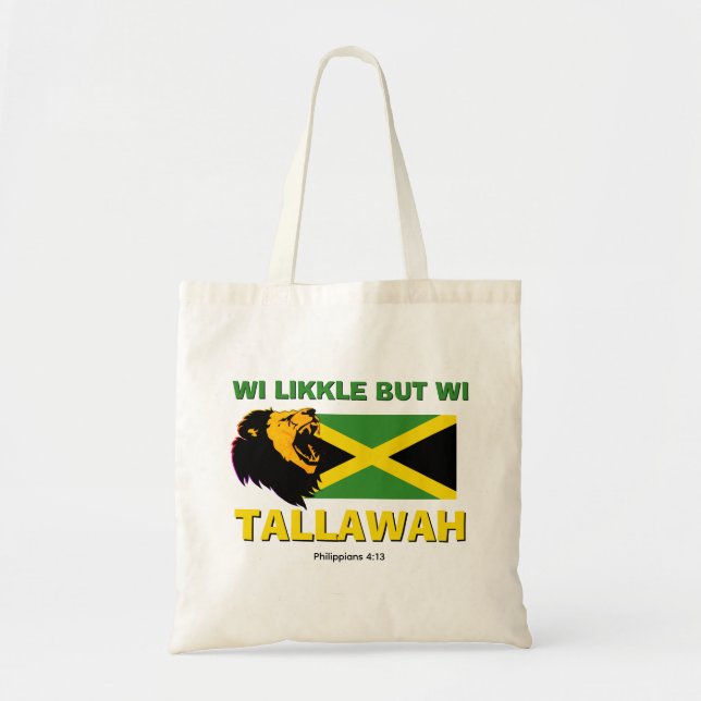 Tote Bag WI LIKLE MAIS WI TALLAWAH Jamaïque (Devant)