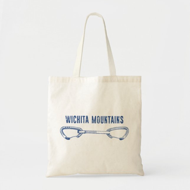 Tote Bag Wichita Mountains Rock Climbing Quickdraw (Devant)
