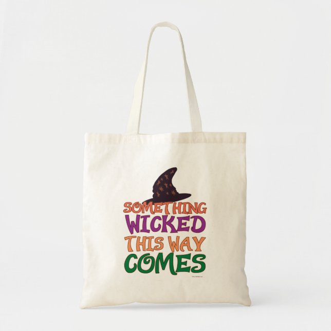 Tote Bag Wicked Halloween Dire Drôle Humour Caricature (Devant)