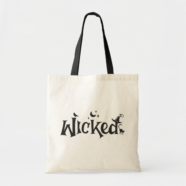 Tote Bag Wicked Halloween Funny Witny (Devant)