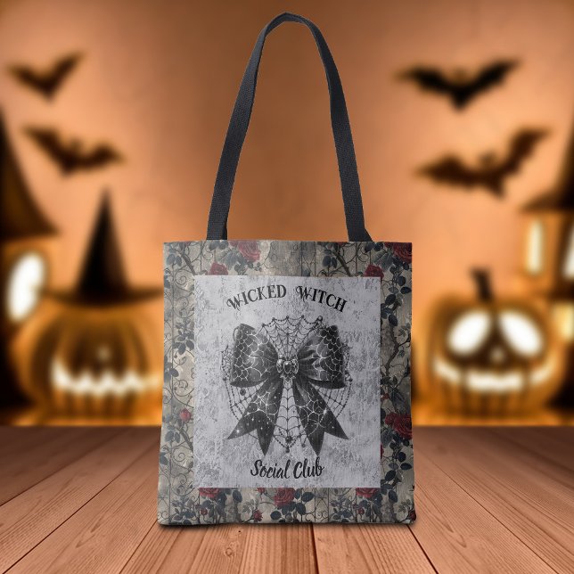 Tote Bag Wicked Witch Social Club Coquette (Créateur téléchargé)