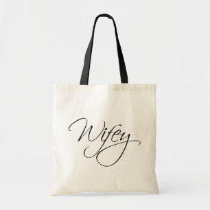 Tote Bag Wifey Calligraphie