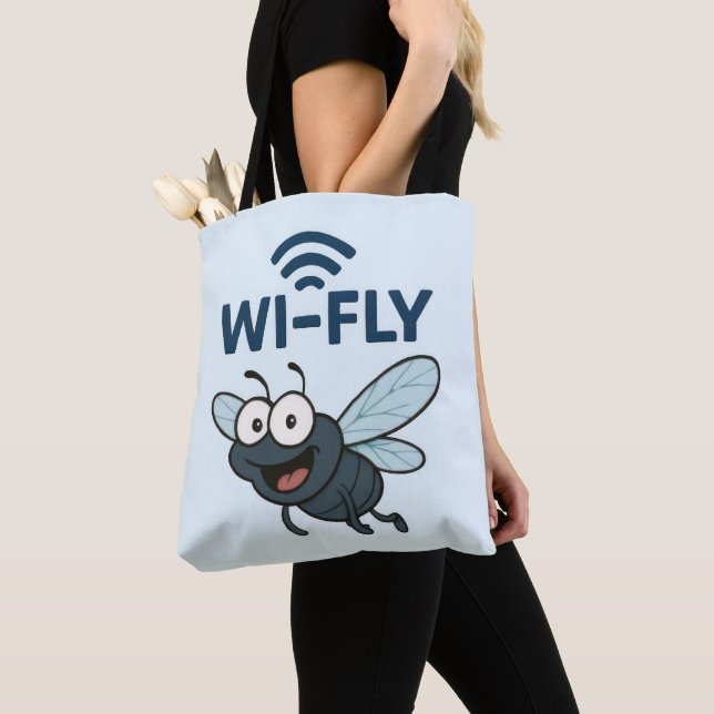 Tote Bag Wifi amusant (De près)