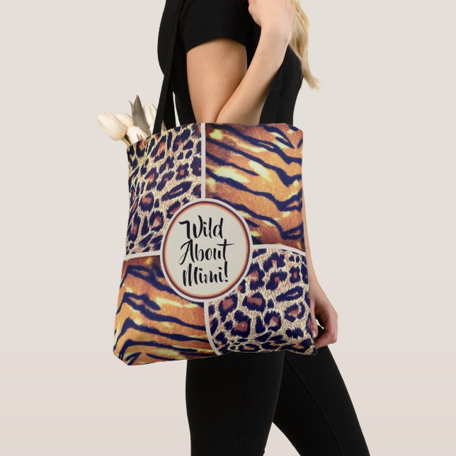 Tote Bag Wild About Mimi poster de animal (De près)