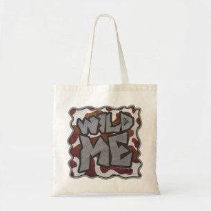 Tote Bag Wild me Vache Brown et blanche Impression